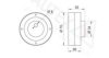 PEUGE 00006453S3 Deflection/Guide Pulley, v-ribbed belt